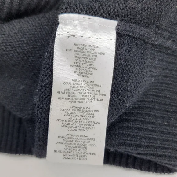 Joie Women's Affie Wool & Cashmere Lace Trim Layered Knit Sweater Size S - Picture 15 of 15